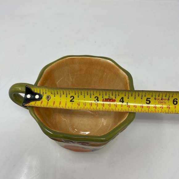 Medici Hand Painted Footed Coffee Mug - Picture 3 of 6